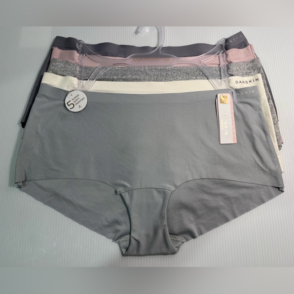 Danskin Super Soft Slim and Thin Laser Cut Tech Sealed No-Show 5 pc Panties Set - Picture 1 of 10